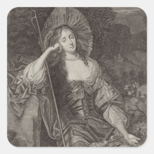 Barbara Duchess van Cleaveland (1641-1709) als zij Vierkante Sticker