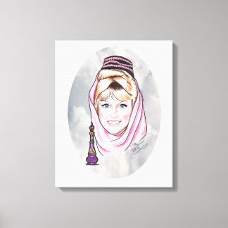 Barbara Eden, ik droom van Jeannie. Canvas Afdruk