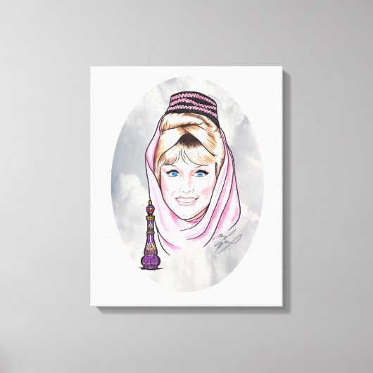 Barbara Eden, ik droom van Jeannie. Canvas Afdruk (Voorkant)