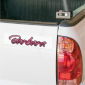 Barbara faded roze Aufkleber-Sticker Bumpersticker (Op Truck)