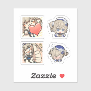 Barbara Genshin Impact 4 stickersheet Sticker