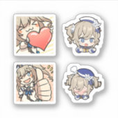 Barbara Genshin Impact 4 stickersheet Sticker (Voorkant)