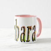 Barbara, Girls Name Logo, Mok (Voorkant rechts)
