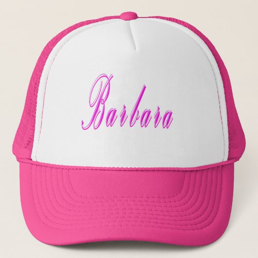 Barbara Girls Name Logo, Trucker Pet (Voorkant)
