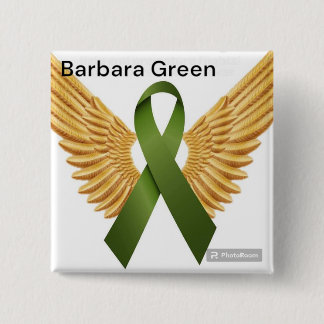 Barbara Green  Vierkante Button 5,1 Cm