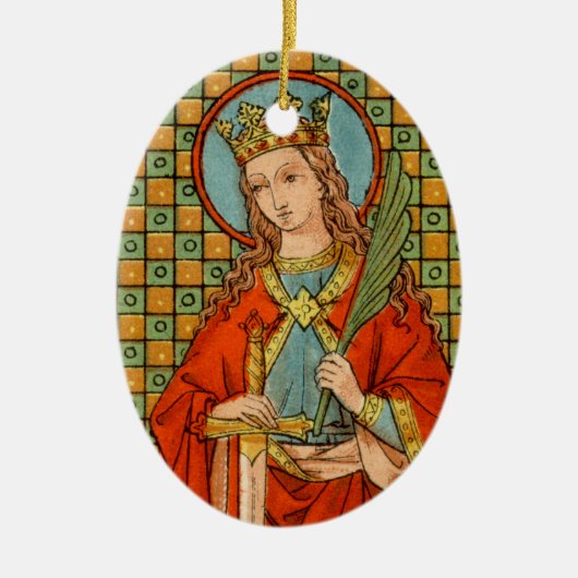 Barbara (JP 01) Keramisch Ornament (Voorkant)