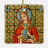 Barbara (JP 01) Square Keramisch Ornament (Voorkant)