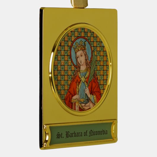 Barbara (JP 01) Verguld Banner Ornament (Rechts)