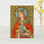 Barbara (JP 01) Wenskaart 1 Kaart (Gele Bloem)