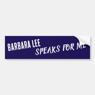 Barbara Lee  bumpersticker