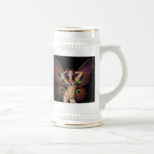 Barbara Mackowiak Butterfly Beer Stein Bierpul (Rechts)