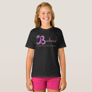 Barbara meisjes naam & betekenis B monogram shirt