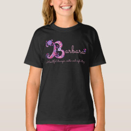 Barbara meisjes naam & betekenis B monogram shirt