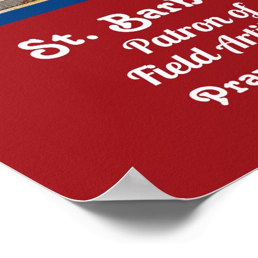 Barbara met Artillerie (M 007) Poster (Hoek)