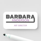 Barbara Name Tag (In situ)