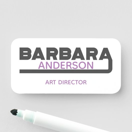 Barbara Name Tag (In situ)