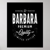 Barbara Persoonlijke naam Birthday Gift Poster (Voorkant)