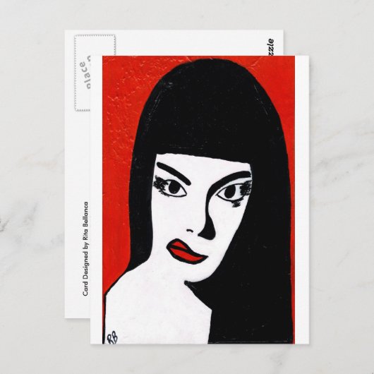 Barbara postcard briefkaart (Voorkant / Achterkant)