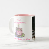 barbara ' s verjaardag tweekleurige koffiemok (Voorkant links)