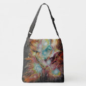 Barbara Sheehan Galaxy Nebula Artist Crossbody Tas (Achterkant)