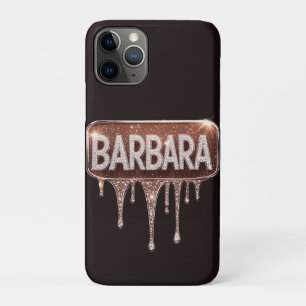 ✨ Barbara Sparkle Luxe Roze Goud Diamanten Drip Case-Mate iPhone Case