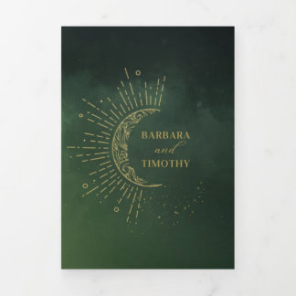 Barbara + Tim Trifold Trouwkaart Uitnodiging R13