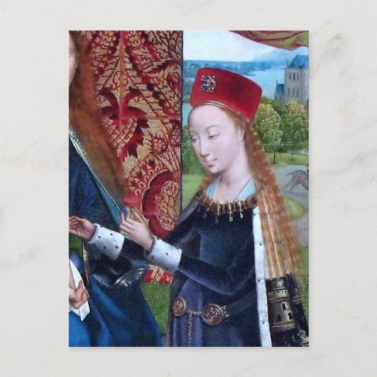 Barbara van Nicomedia (detail; M 070) Briefkaart (Voorkant)