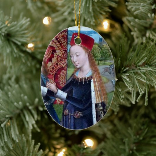 Barbara van Nicomedia (detail; M 070) Keramisch Ornament (Boom)