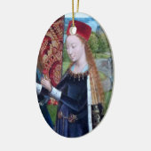 Barbara van Nicomedia (detail; M 070) Keramisch Ornament (Links)