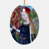 Barbara van Nicomedia (detail; M 070) Keramisch Ornament (Voorkant)