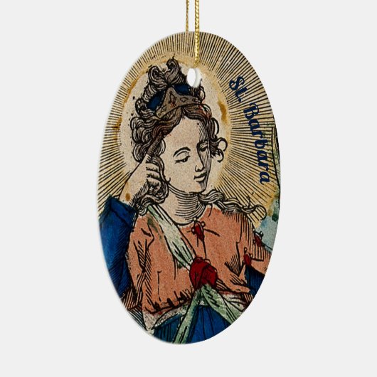 Barbara van Nicomedia (M 007) Keramisch Ornament (Rechts)