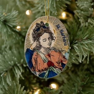 Barbara van Nicomedia (M 007) Keramisch Ornament