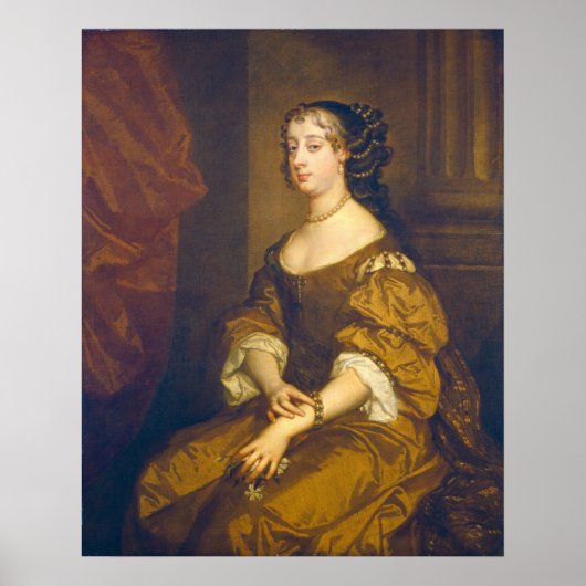 Barbara Villiers - Sir Peter Lely Fine Art Poster (Voorkant)
