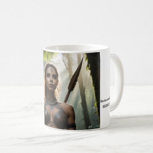 Barbarann DaVinci Mok, 11 oz Koffiemok (Voorkant rechts)