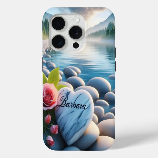 Barbara's hart bij de rivier Case-Mate iPhone case (Achterkant)