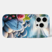 Barbara's hart bij de rivier Case-Mate iPhone case (Achterkant (horizontaal))