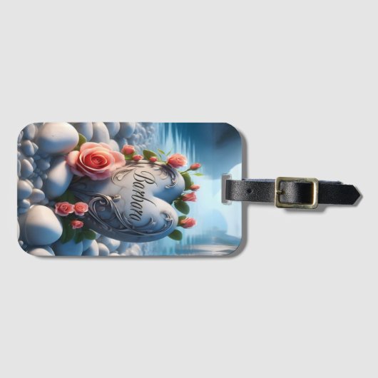 Barbara's hart bij het meer bagagelabel (Voorkant (horizontaal))