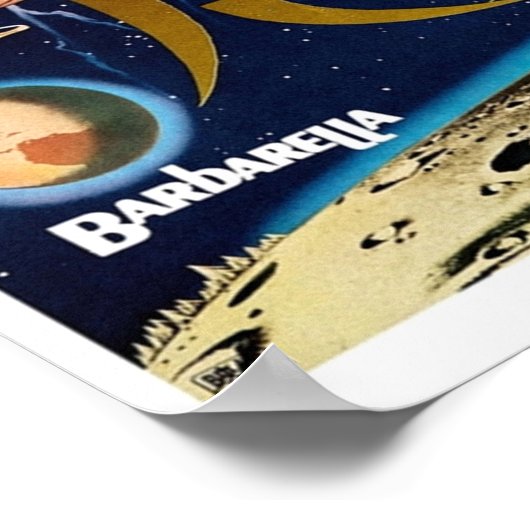 Barbarella 1968 Japans Poster (Hoek)