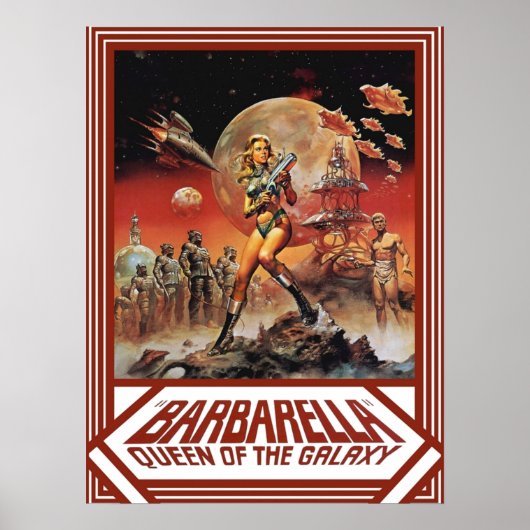 Barbarella 1968 poster (Voorkant)