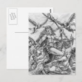 Barbarian Apocalypse Art 001 Briefkaart (Voorkant / Achterkant)