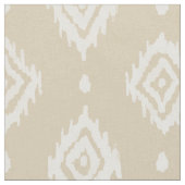 BARBARIAN Boho Ikat Diamond Natural Stof (Close Up)
