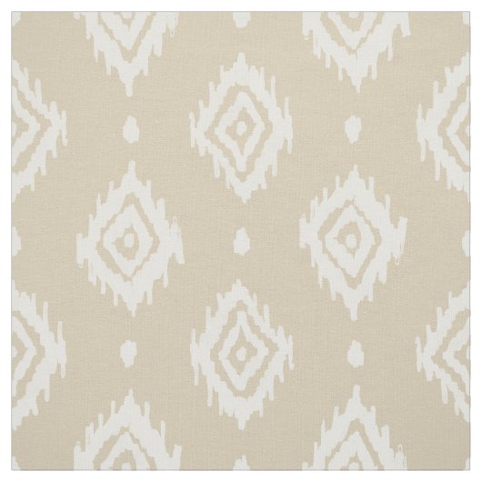 BARBARIAN Boho Ikat Diamond Natural Stof (Swatch)