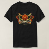 Barbarian Class D20 Tabletop Dungeons RPG Dragons T-shirt (Design voorkant)