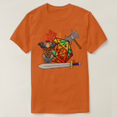 Barbarian D20 T-shirt (Design voorkant)