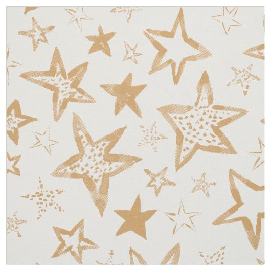 BARBARIAN Dansende Stars Gold Stof (Swatch)