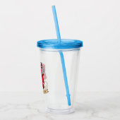 Barbarian Dice Design Acryl Drinkbeker (Links)