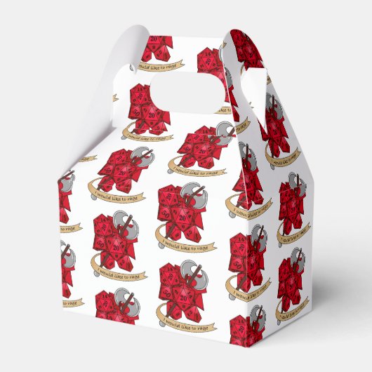 Barbarian Dice Design Bedankdoosjes (Voorkant Zijde)