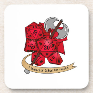 Barbarian Dice Design Bier Onderzetter