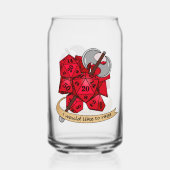 Barbarian Dice Design Blikvorm Glas (Voorkant)