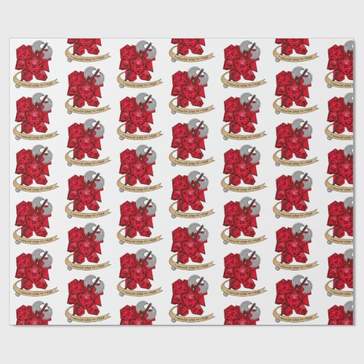 Barbarian Dice Design Cadeaupapier (Vlak)